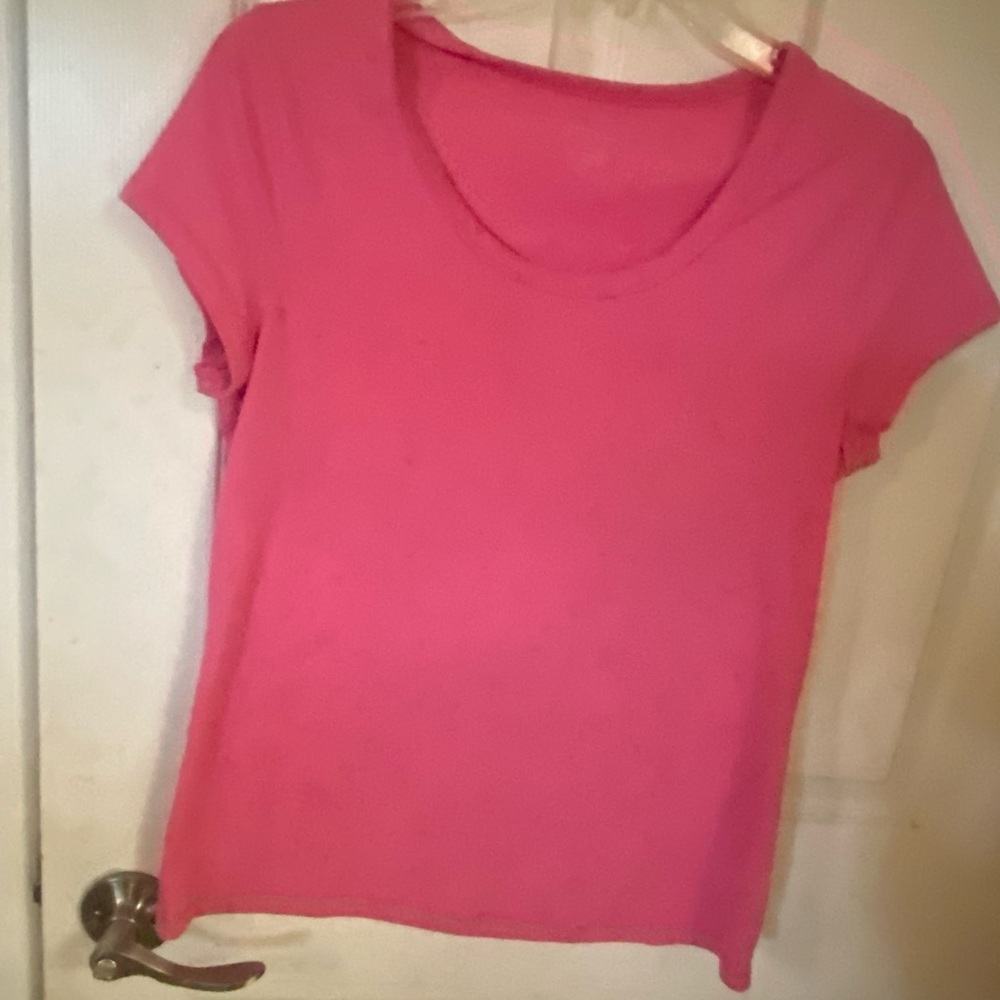 No Boundaries Pink Fitted Short Sleeve T-Shirt